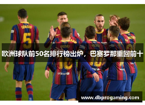 欧洲球队前50名排行榜出炉，巴塞罗那重回前十